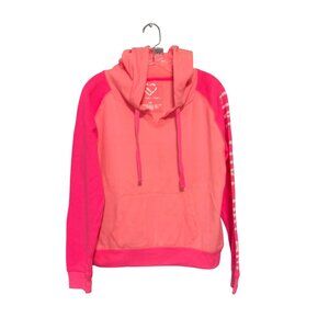 Live Love Dream Hot Pink Pullover Hoodie Sweatshirt  L